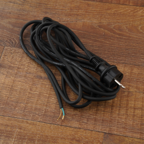   Stilo Flexo dugvillával szerelt gumikábel 5fm, GT 2x1mm2, fekete - STI1107