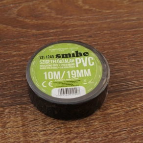 Stilo szigetelő szalag 10x19 fekete - STI1249