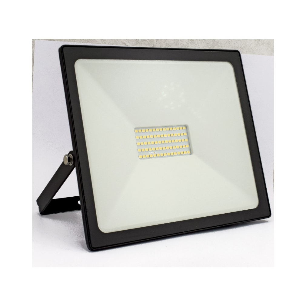 Reflektor 50W LED-es, 4000lm, 200-240VAC, IP65, 4000K, Slim Series DEL1449 - Slim Series deLux DEL1449