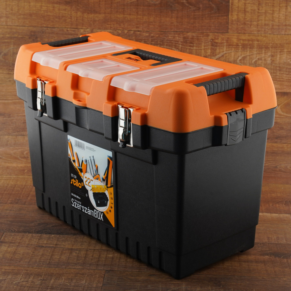 Stilo szerszámosláda fém csattal 22coll 564x310x388mm