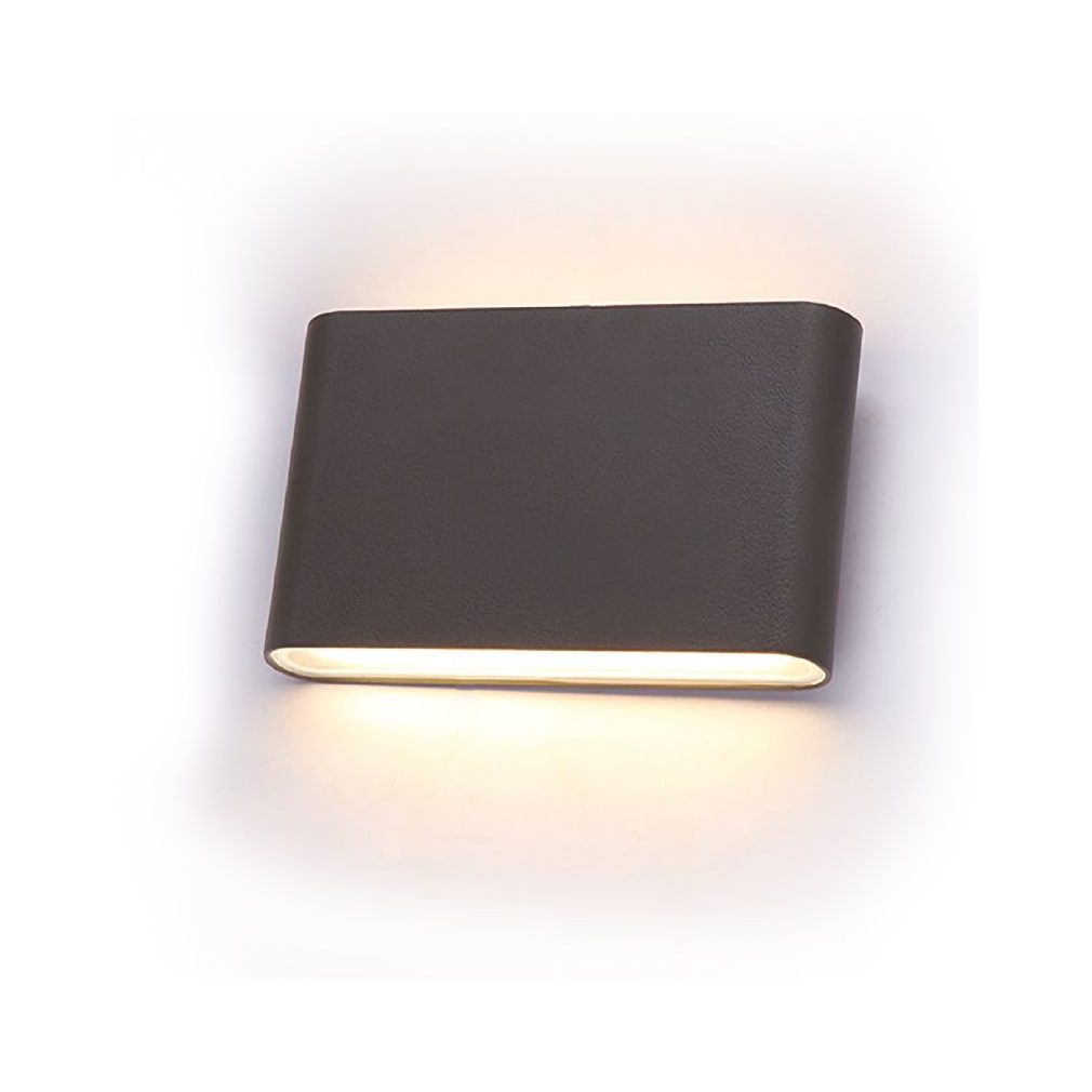 Kültéri falra szerelhető lámpatest, fekete, LED 2x3W, 4000K, IP54  Kata (DEL1552)
