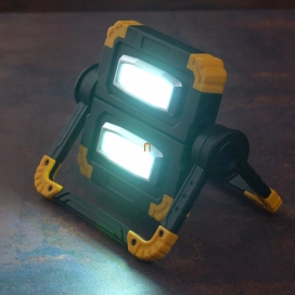   LED-reflektor (fényvető) 20 W 6500 K hordozható 850 lm, IP54, akkumulátoros, forgatható fej, USB-s töltés