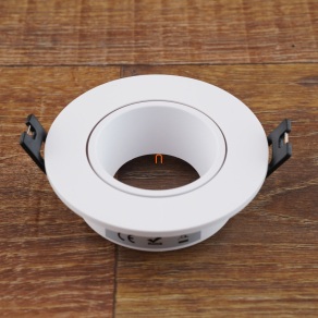   Beépíthető/süllyesztett spot lámpa műanyag, kerek, fehér, billenthető LED GU10/MR16 keret - deLux DEL1561