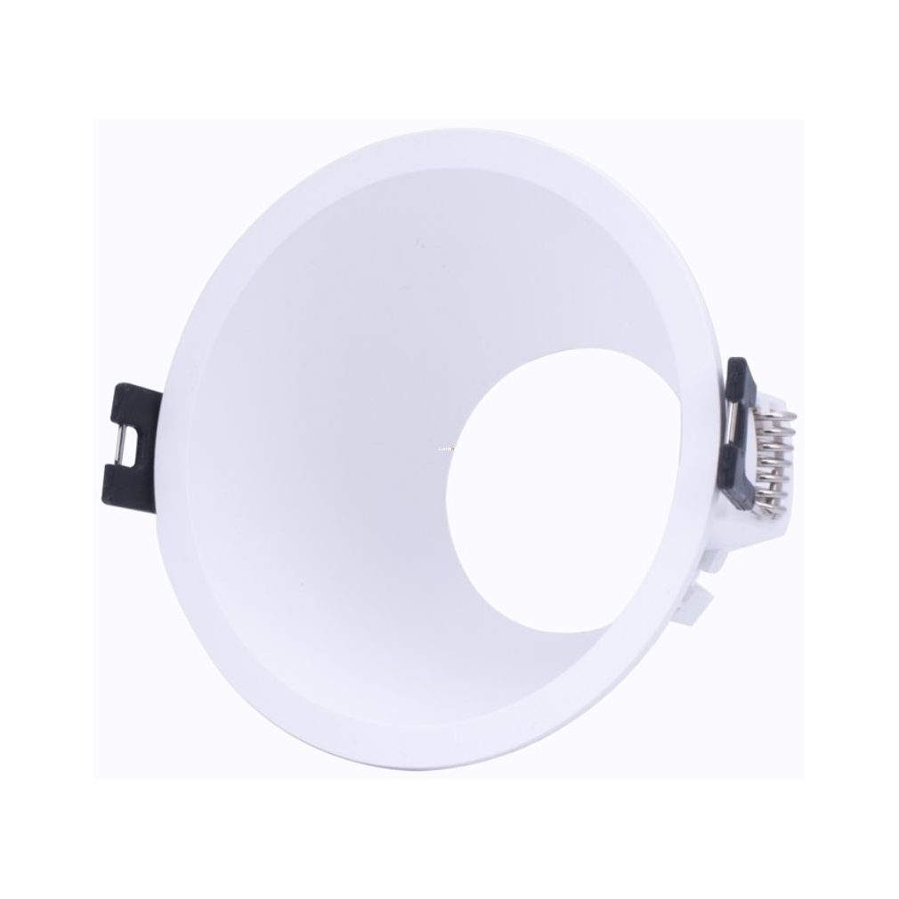 Beépíthető spotlámpa fix süllyesztett fehér műanyag kerek LED GU10/MR16 keret (DEL1564)