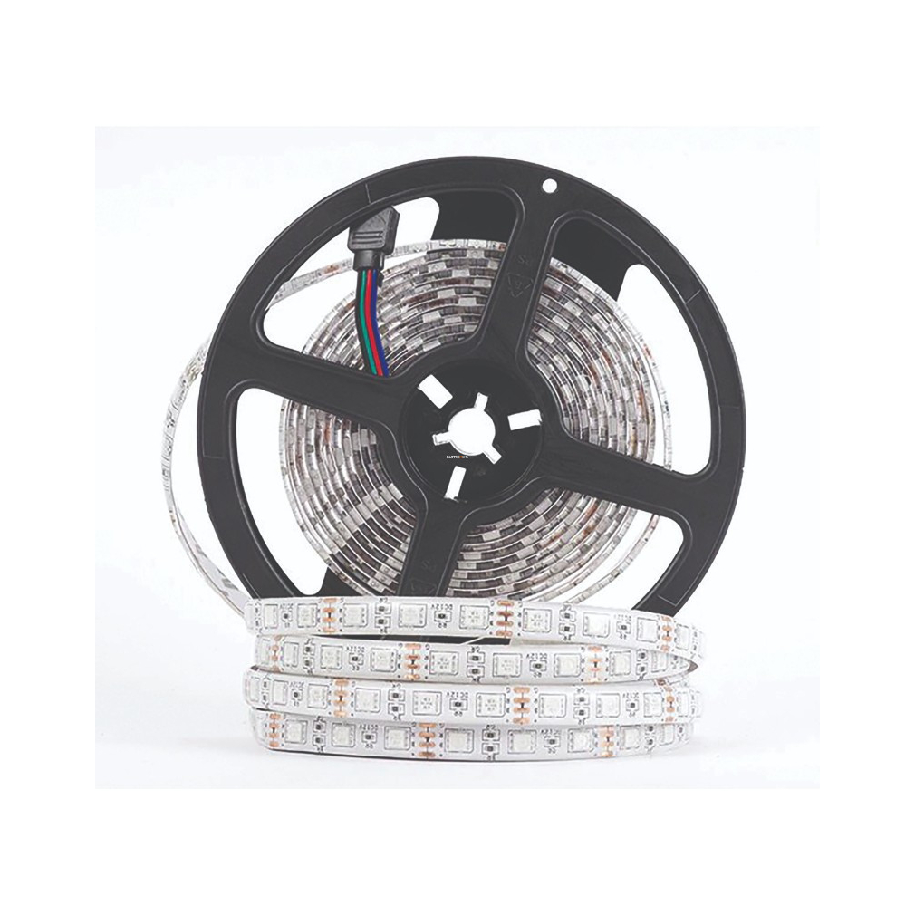 LED szalag 120 led IP20, 12W/fm, 4000K, 1200lm/m, hideg fehér, SMD2835, 12V DC DEL1575