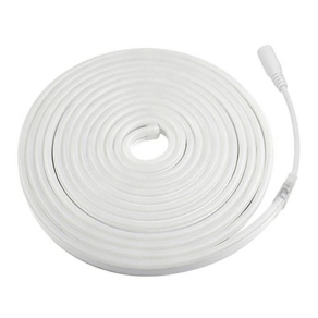   LED szalag neon flex, 5 m, 4000K hideg fehér, 5m, IP65, 12V DC, 6W/fm, 400lm/m, 120LED/m, SMD2835, DEL1638