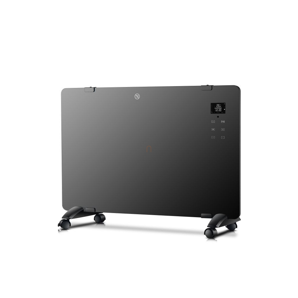 Smart (WiFi) üvegpanel fűtőtest 1000W/2000W távirányítóval, falra szerelhető vagy szabadon álló kivitel, Stilo STI1709