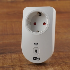   Wi-Fi okos /smart dugalj, 1 db aljzat, max. 3680 W, fogyasztásmérő funkcióval, alkalmazással vezérelhető