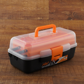   Stilo szerszámosláda kihajtható tárolókkal 14 colos átlátszó tetővel 323x161 - STI1738