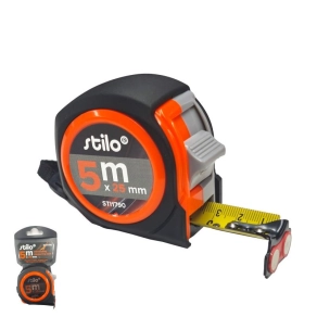   Stilo mérőszalag 5m x 25mm, mágneses véggel, gumírozott házas, STI1790