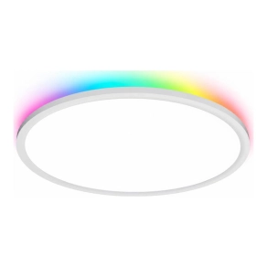   LED Panel Slim CCT+RGB háttérvilágítás fehér kerek falon kívüli 45W 4980lm 3/4/6500K IP20 - Moody DEL1888