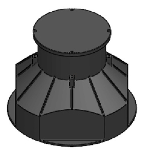   Kábelakna, PE müanyag, zöldterületi fedlappal, KA DN1000/850 104445 Univolt