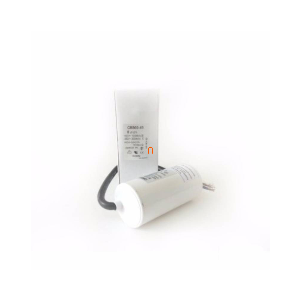 Kondenzátor üzemi 8 uF 450V+kábel
