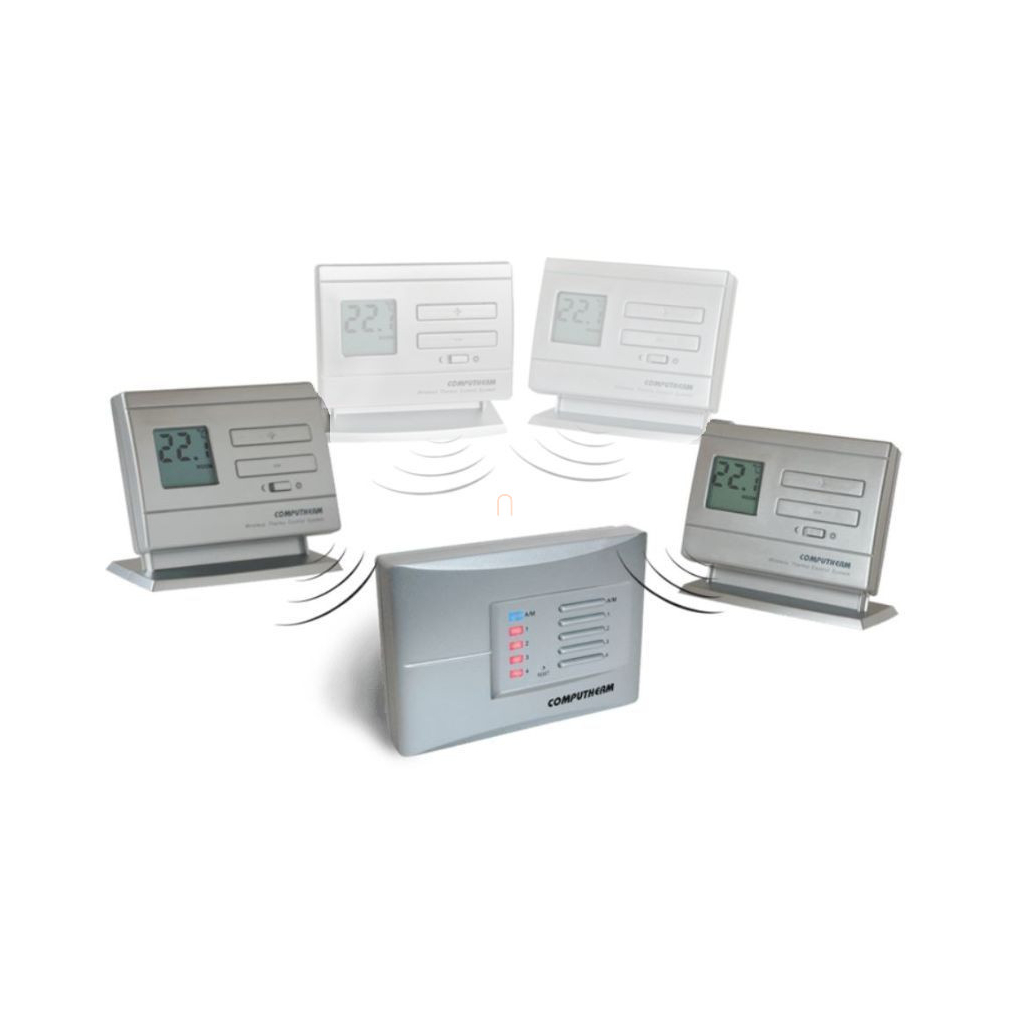 Szobatermosztát Q5 RF COMPUTHERM digitális, nem programozható, rádiófrekvenciás, multizónás