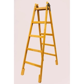   Villanyszerelő falétra 5 fokos 187cm, erősített kivitel, akasztóval GREENWOOD