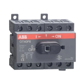   ABB 1SCA104936R1001 OT40F6 szakaszolókapcsoló, 6P, 40 A, AC-22A, 400 V