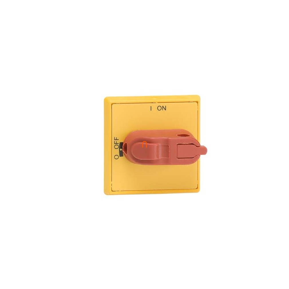 ABB OHYS3AH1 Működtető kar, 6x6 tengelyhez, sárga-piros, I-O állás, OT16…125F-hoz, IP54, 1SCA105326R1001