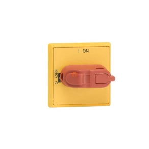   ABB 1SCA105326R1001 OHYS3AH1 Működtető kar, 6x6 tengelyhez, sárga-piros, I-O állás, OT16…125F-hoz, IP54
