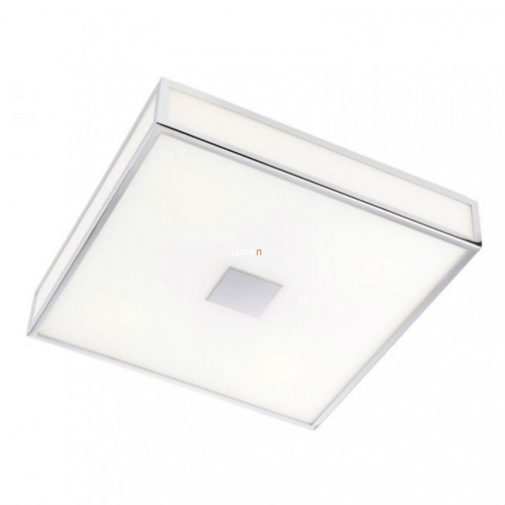Fürdőszobai mennyezeti lámpa fényforrással 38x38 cm, opál-ezüstszínű (Ego)