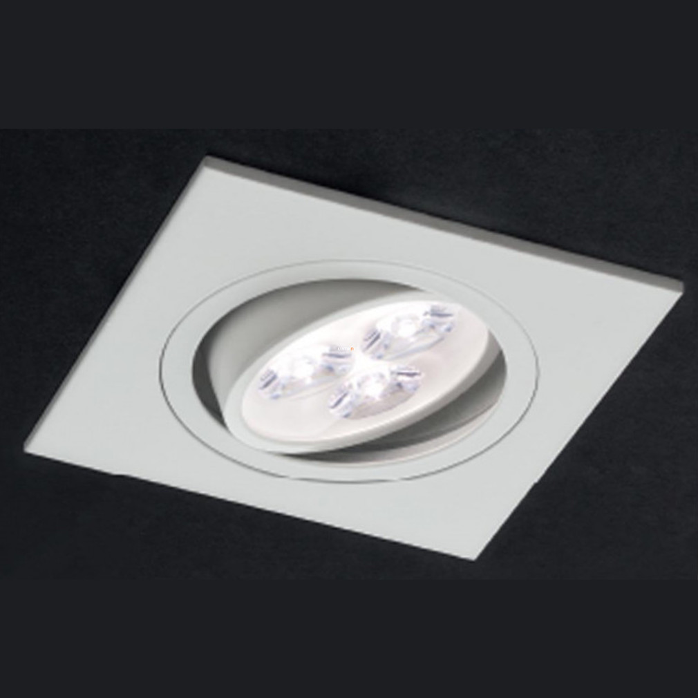 Billenthető LED spot lámpa, beépíthető, hidegfehér fényű, szögletes, fehér (MT 116)