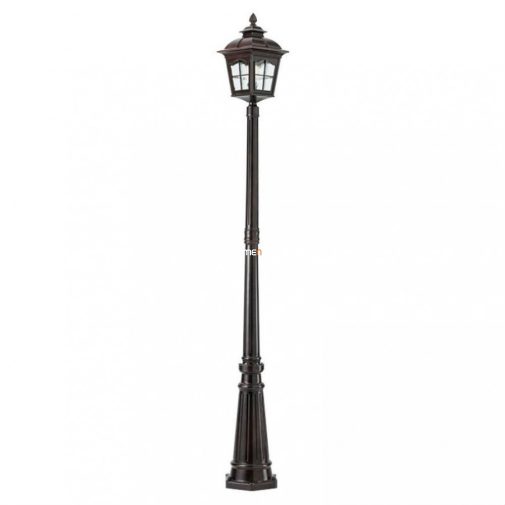Kültéri állólámpa fényforrással 218 cm, barna-áttetsző (York)