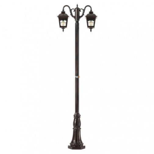 Kültéri állólámpa fényforrással 270 cm, barna-áttetsző (York)