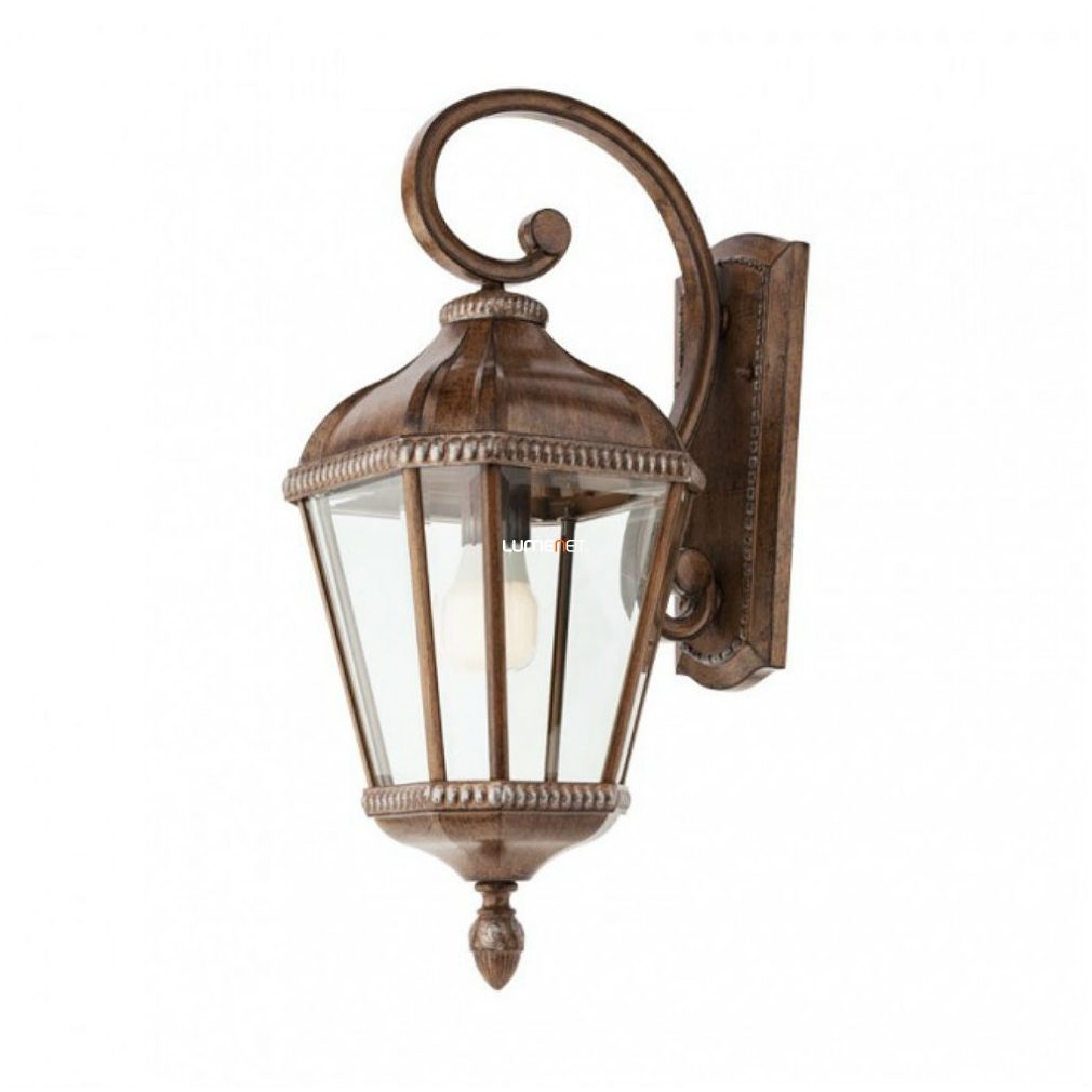 Kültéri fali lámpa fényforrással, antik barna színű (Essen 9657)