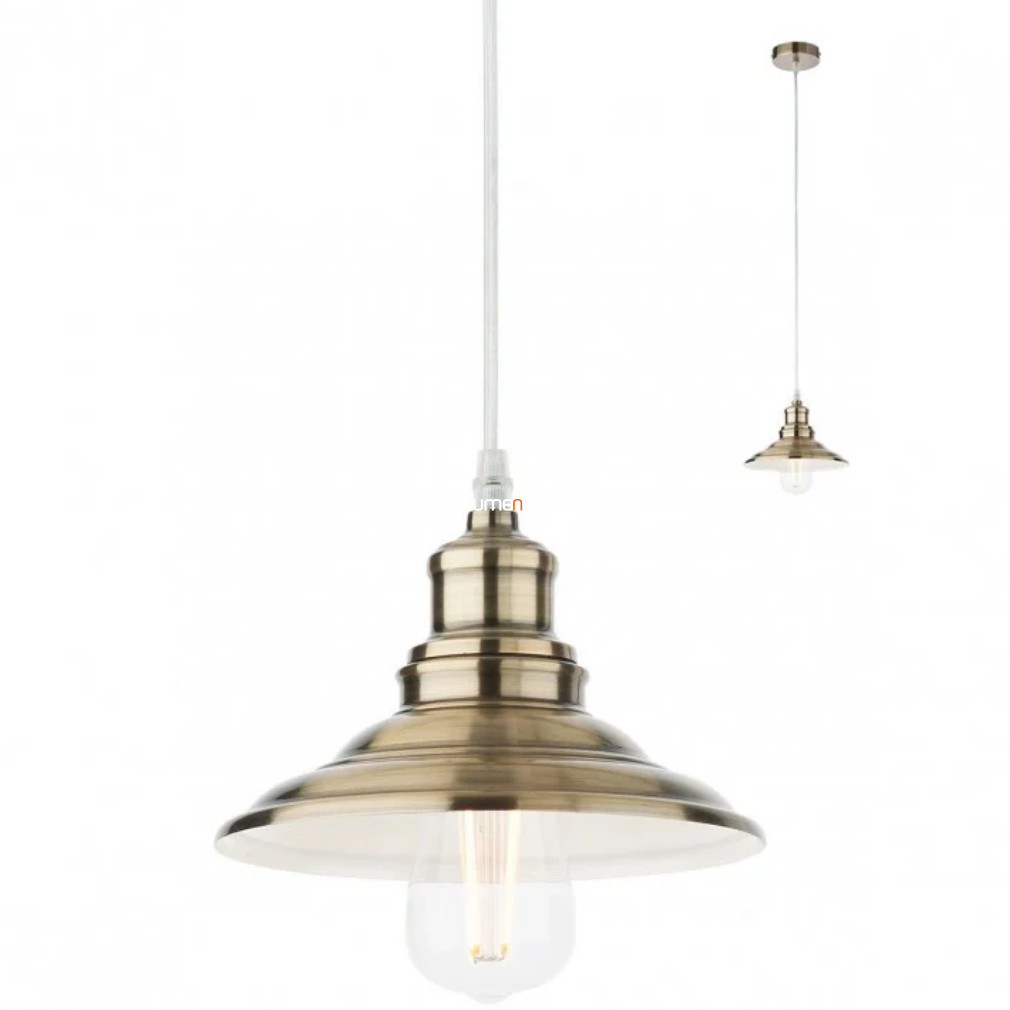Bronz függesztett lámpa rusztikus stílusban (Spinner)
