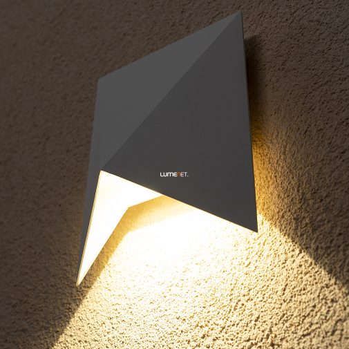 Origami hatású kültéri fali LED lámpa (Kiko)