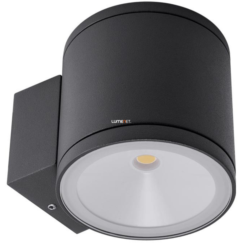 Kültéri fali LED lámpa 6 W, melegfehér, fekete (Eta)