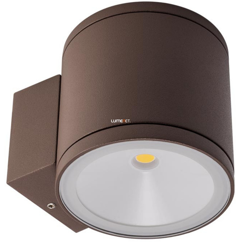 Kültéri fali LED lámpa 6 W, melegfehér, barna színű (Eta)