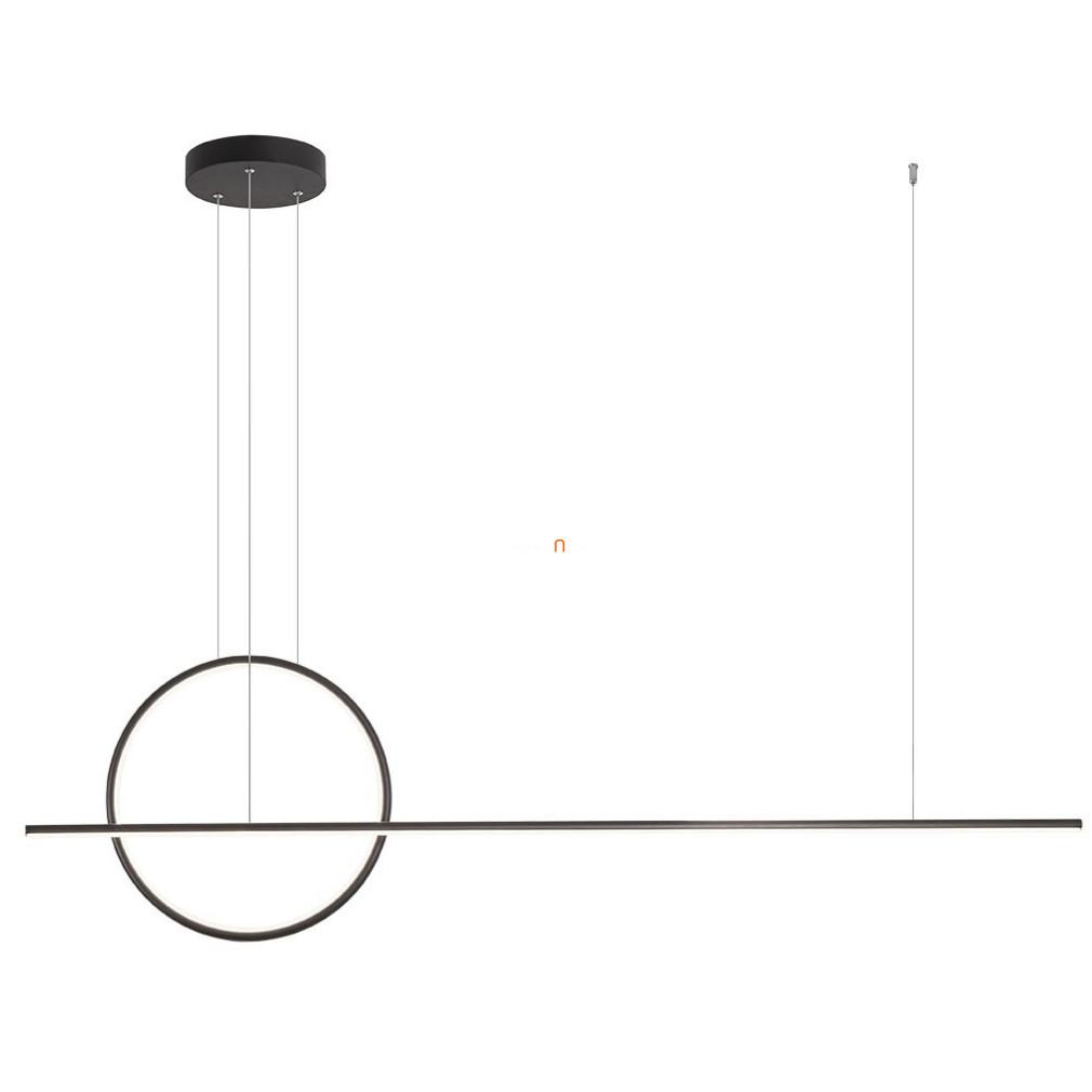 Kapcsolóval szabályozható függesztett LED lámpa 49 W, melegfehér, fekete - Giotto Redo 01-1735