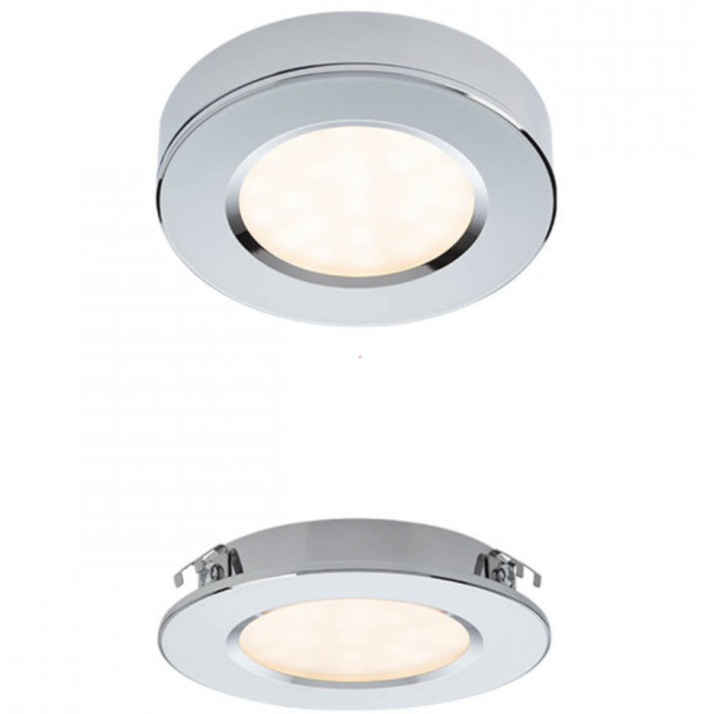 Beépíthető LED spot lámpa, 3W, hidegfehér fényű, krómozott (MT 142 LED)