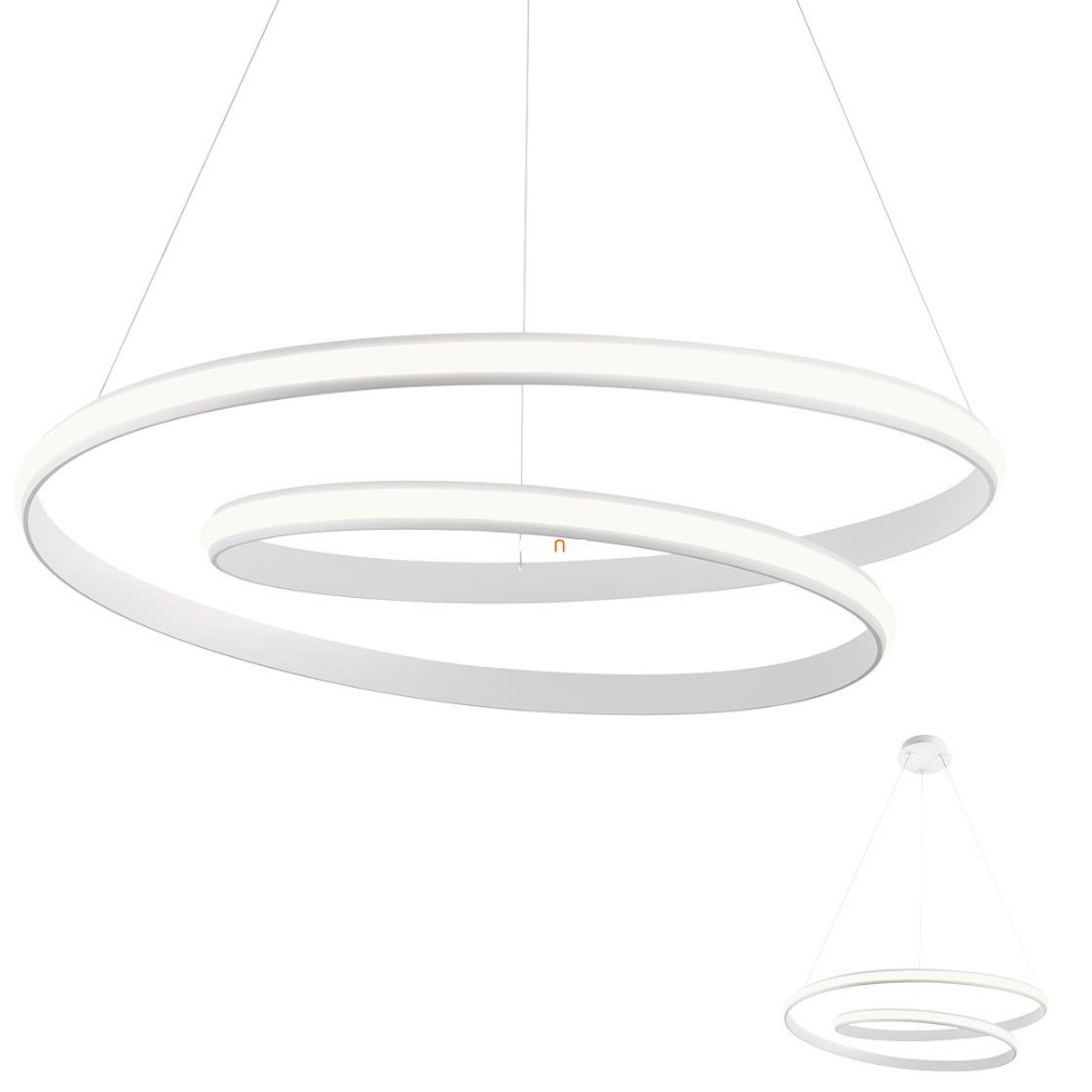 Kapcsolóval szabályozható függesztett LED lámpa 40 W, melegfehér, fehér színű (Torsion)