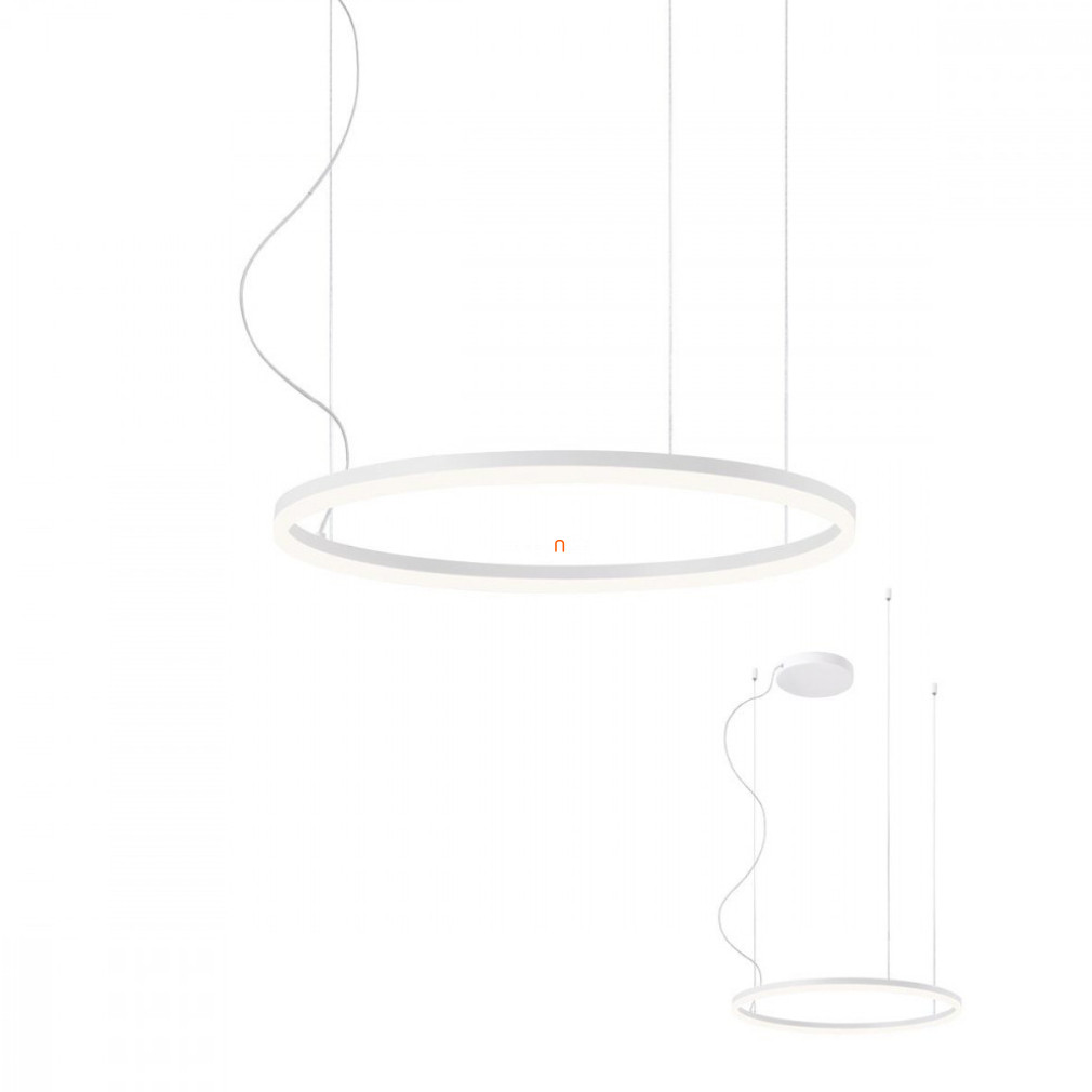 Kapcsolóval szabályozható függesztett LED lámpa 42 W, melegfehér, fehér színű (Triac Orbit)