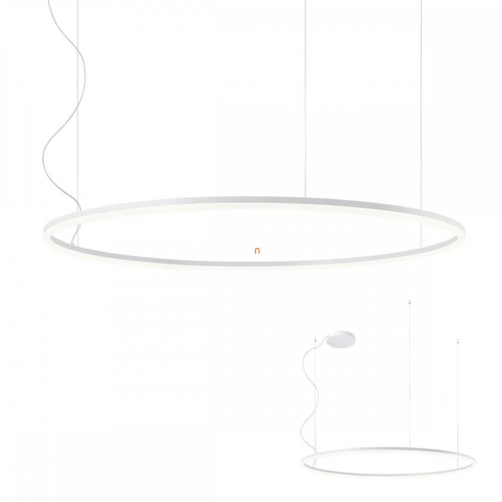 Kapcsolóval szabályozható függesztett LED lámpa 84 W, melegfehér, fehér színű (Triac Orbit)