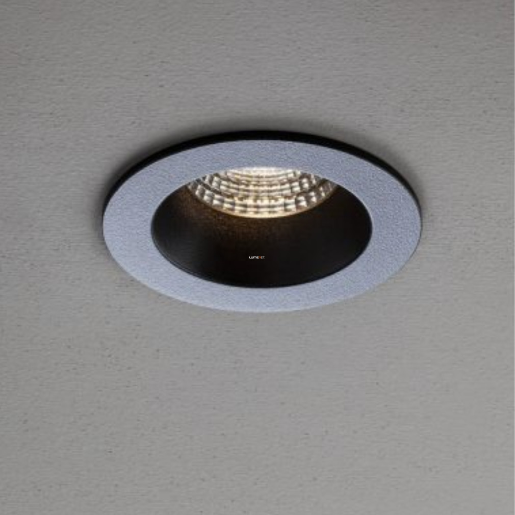 Beépíthető LED spot lámpa, 9W, hidegfehér fényű, 9 cm, matt fekete (MT 144)