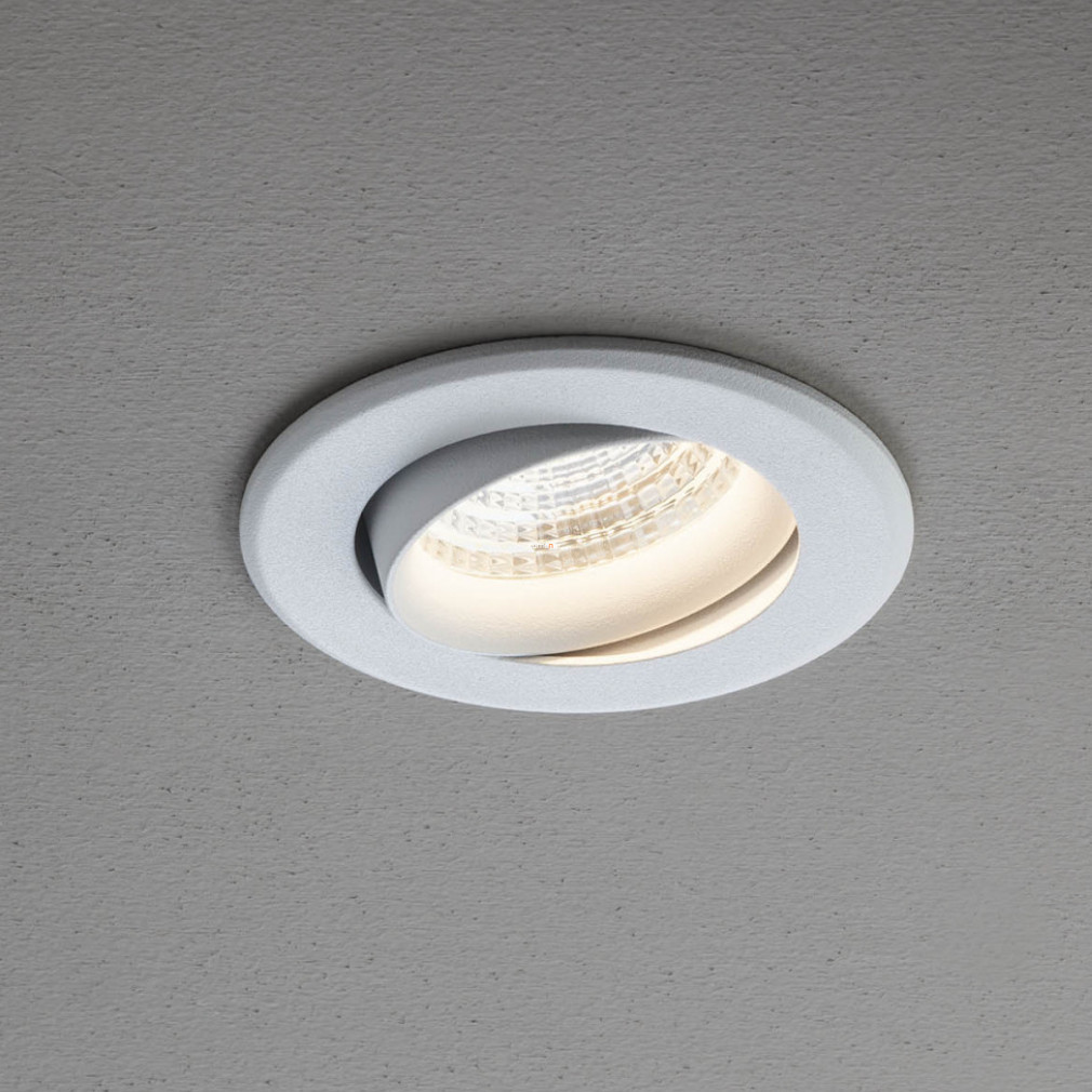 Beépíthető LED spot lámpa, billenthető, 9W, hidegfehér fényű, 9 cm, matt fehér (MT 145)