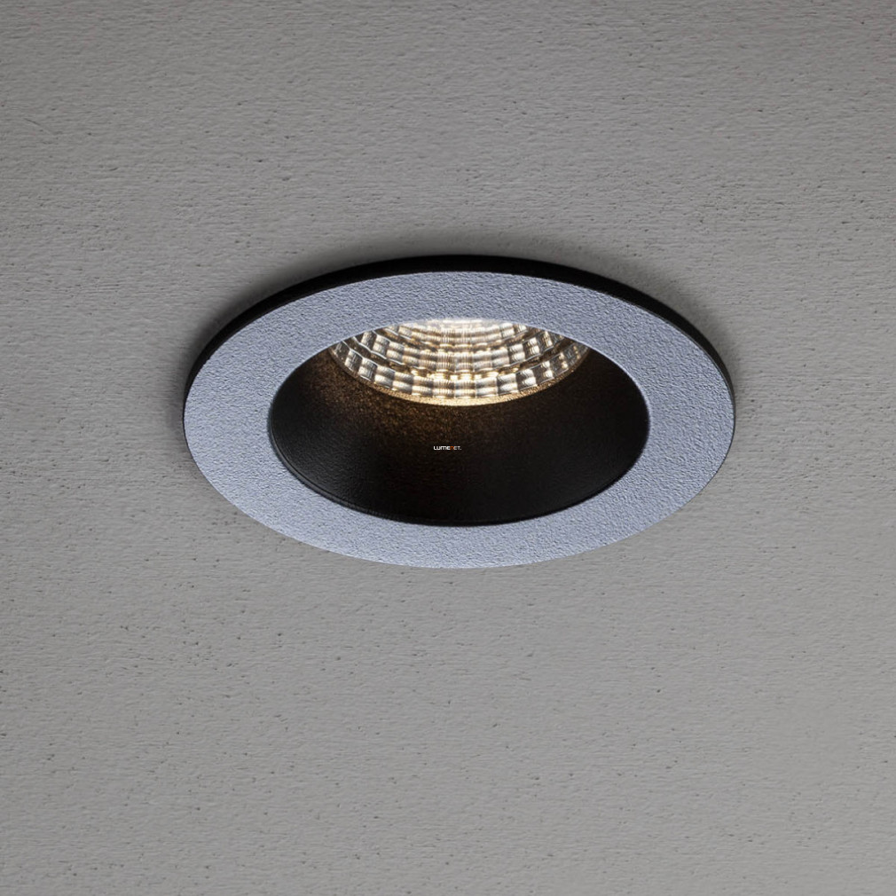 Beépíthető LED spot lámpa, 9W, melegfehér fényű, matt fekete színben (MT 144)