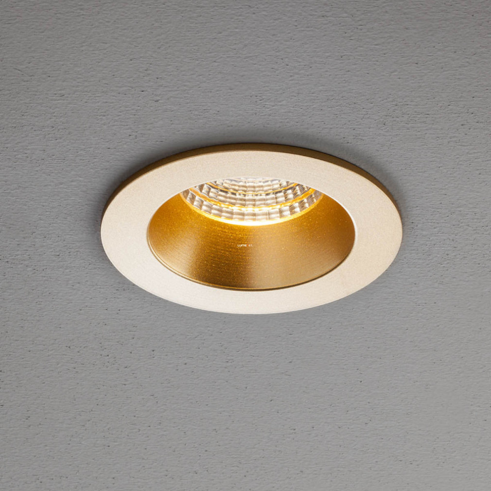 Beépíthető LED spot lámpa, 9W, melegfehér fényű, matt arany (MT 144)