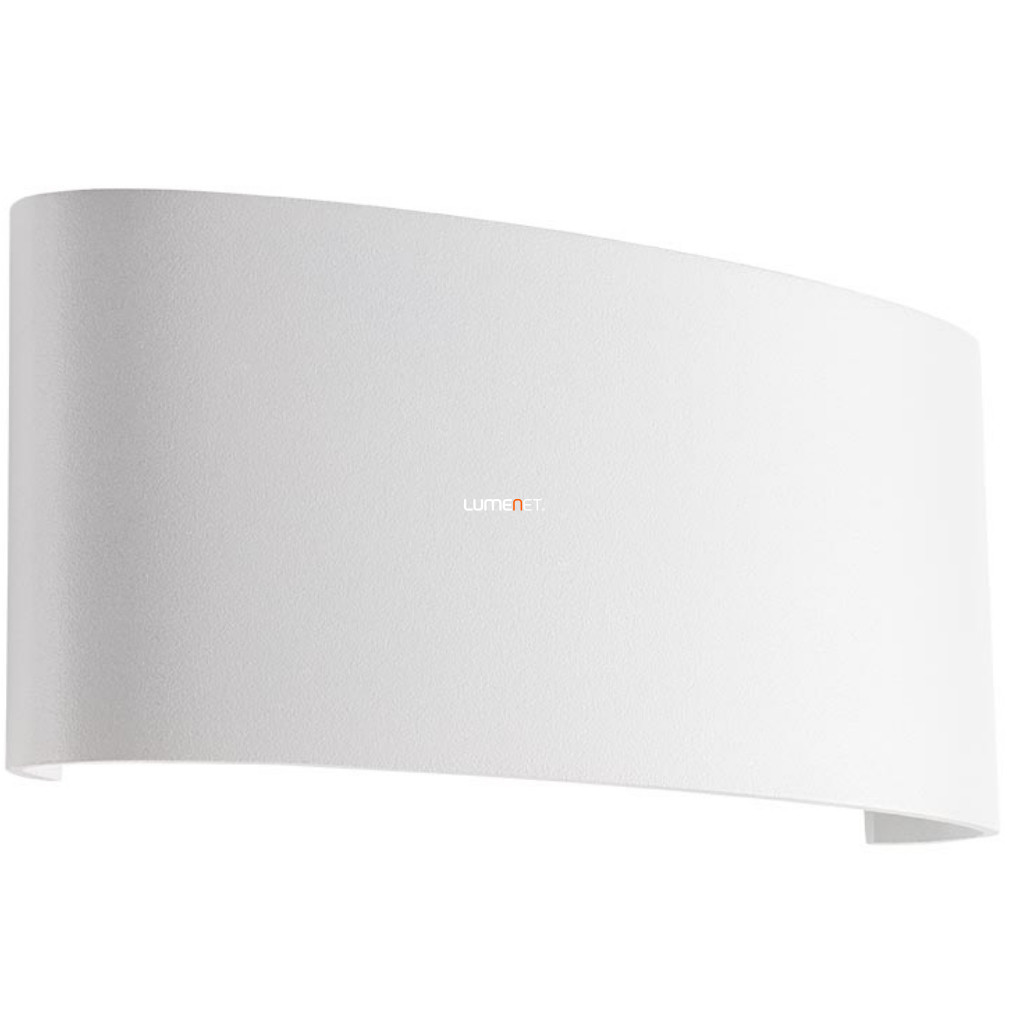 Kültéri fali LED lámpa, le és fel világító, 6 W, melegfehér, fehér színű (Fabo)