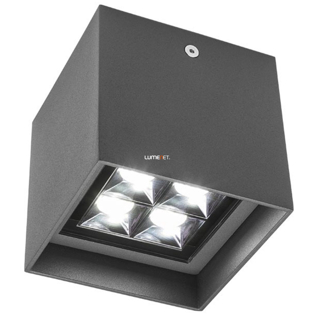 Kültéri mennyezeti LED lámpa 12 W, melegfehér, szürke színű (Hub)
