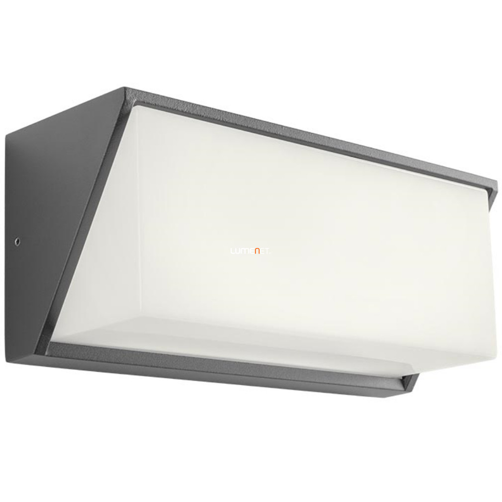 Kültéri fali LED lámpa 17 W, melegfehér, szürke-opál (Spectra)