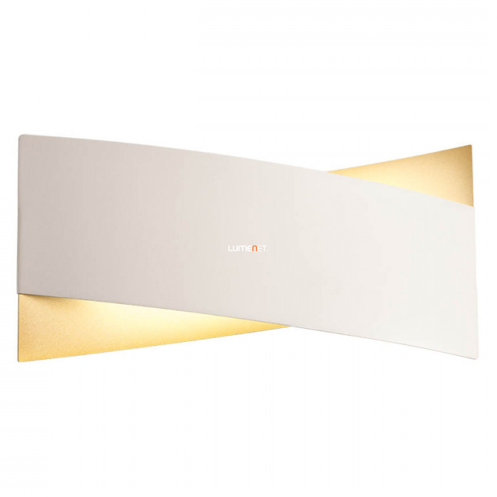 Fali LED lámpa 18 W, melegfehér, matt arany-matt fehér színű (Xavier)