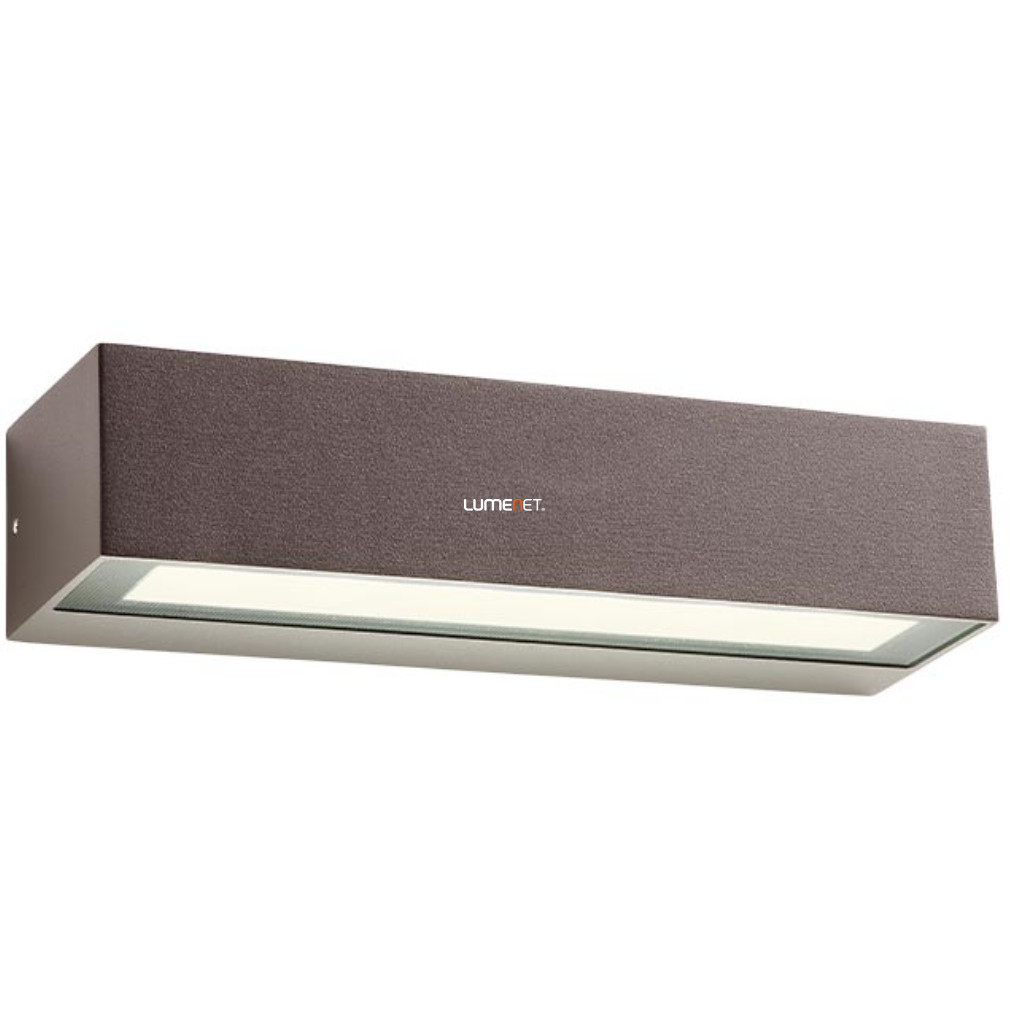 Kültéri fali LED lámpa 7 W, melegfehér, barna színű (Aroos)