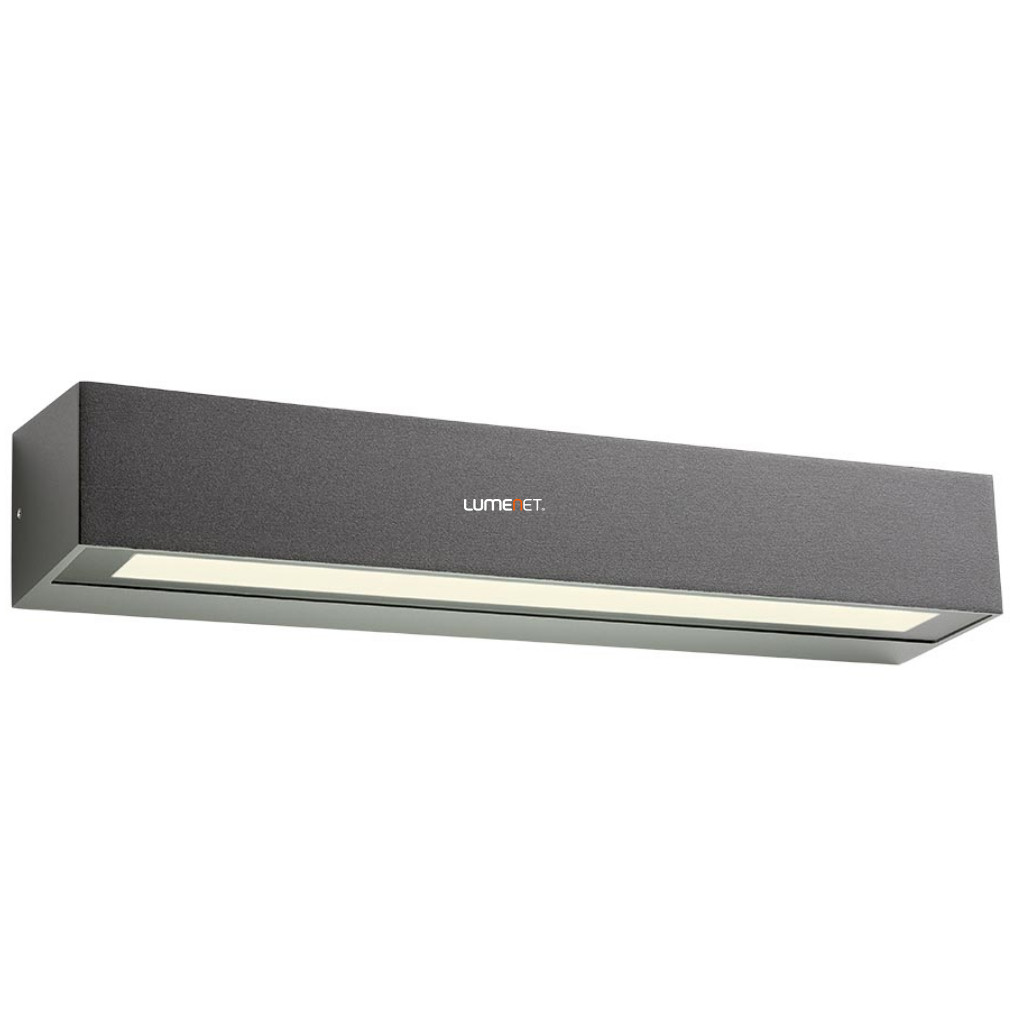 Kültéri fali LED lámpa 14 W, melegfehér, szürke színű (Aroos)