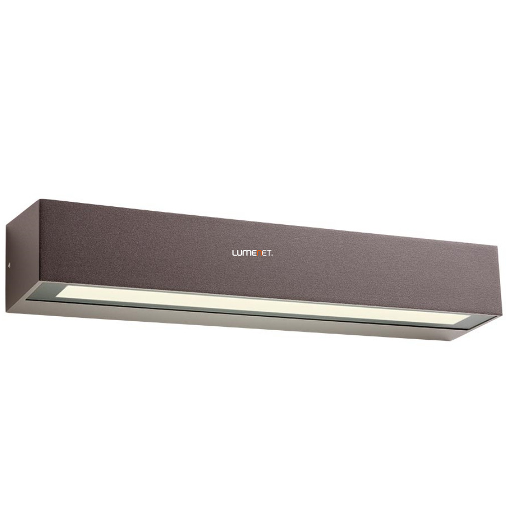 Kültéri fali LED lámpa 14 W, melegfehér, barna színű (Aroos)