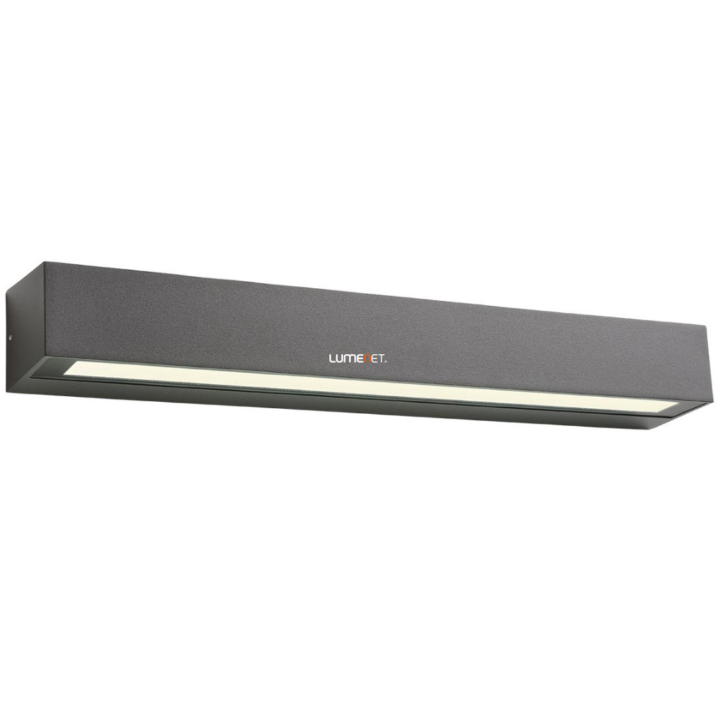 Kültéri fali LED lámpa 16 W, melegfehér, szürke színű (Aroos)