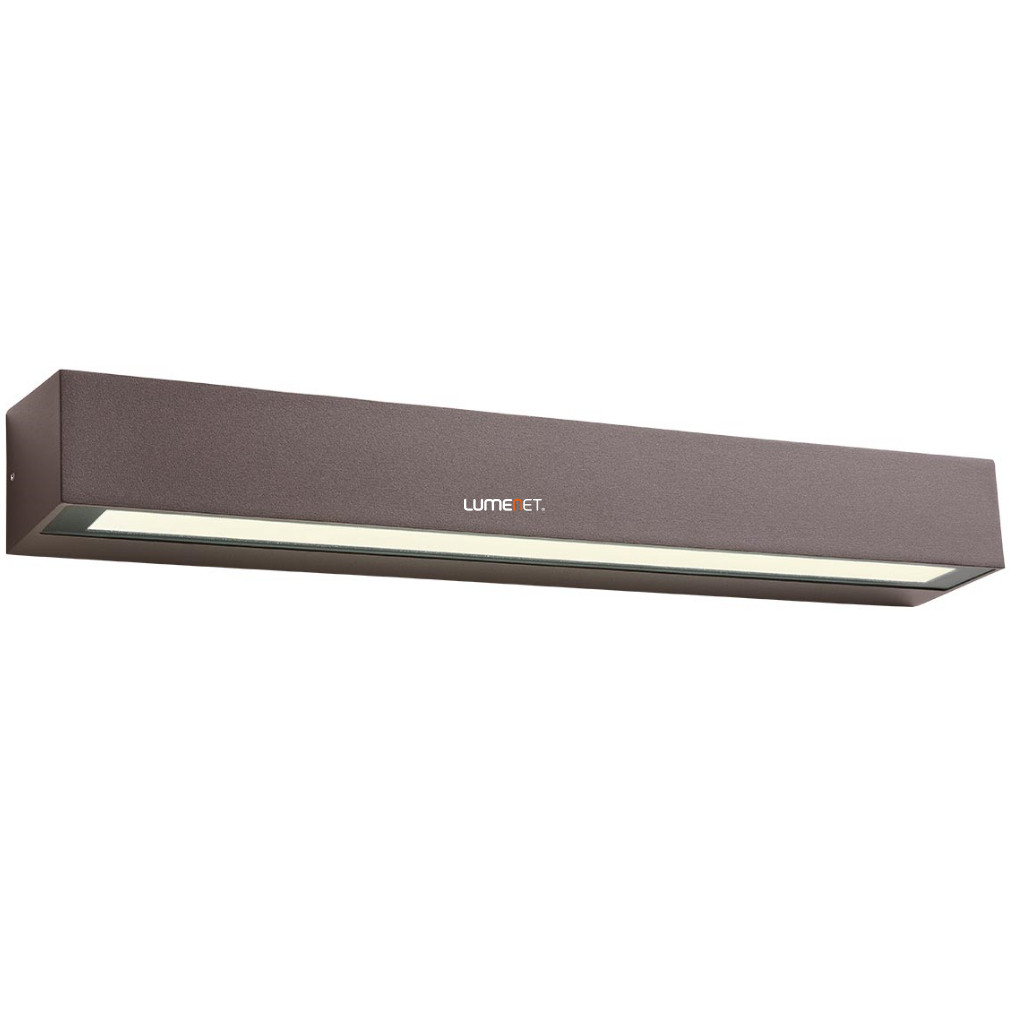 Kültéri fali LED lámpa 16 W, melegfehér, barna színű (Aroos)