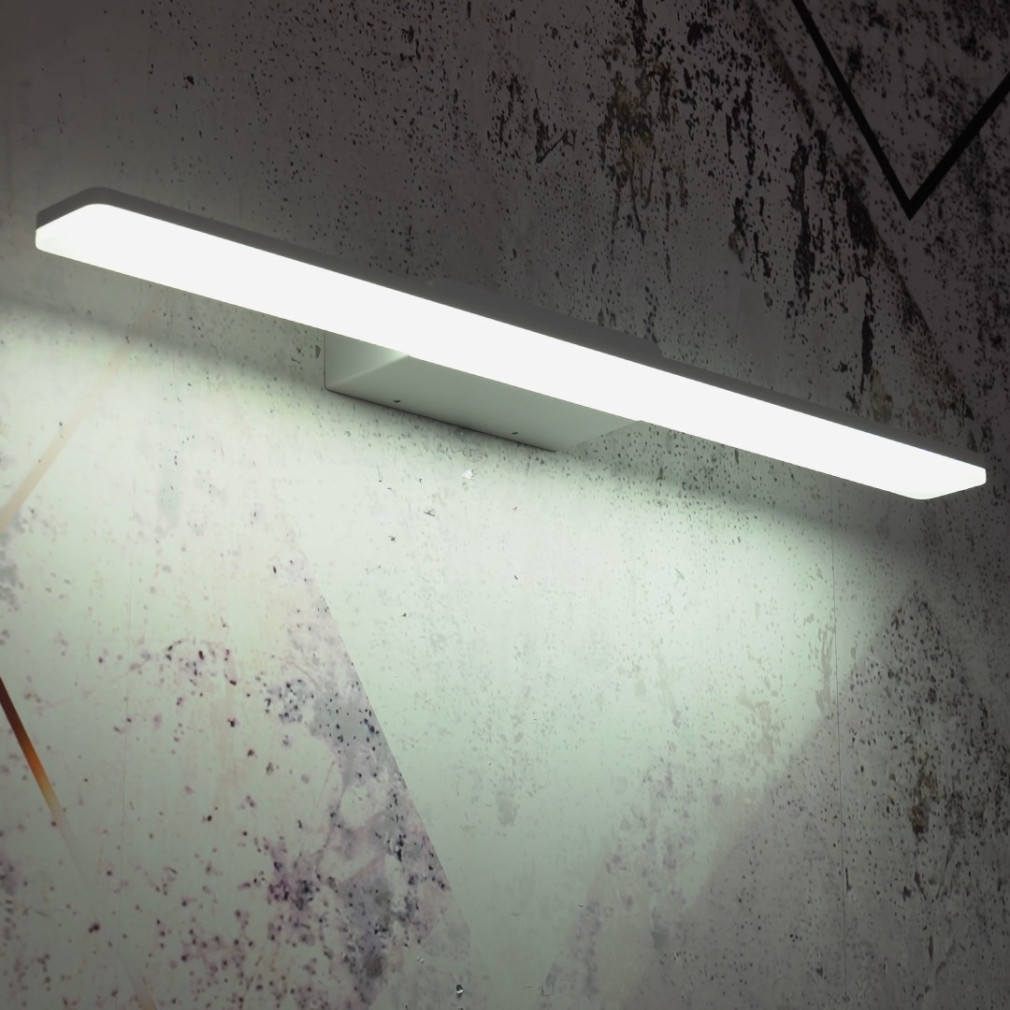Fürdőszobai fali LED lámpa 18 W, hidegfehér, matt fehér színű (Barrio)